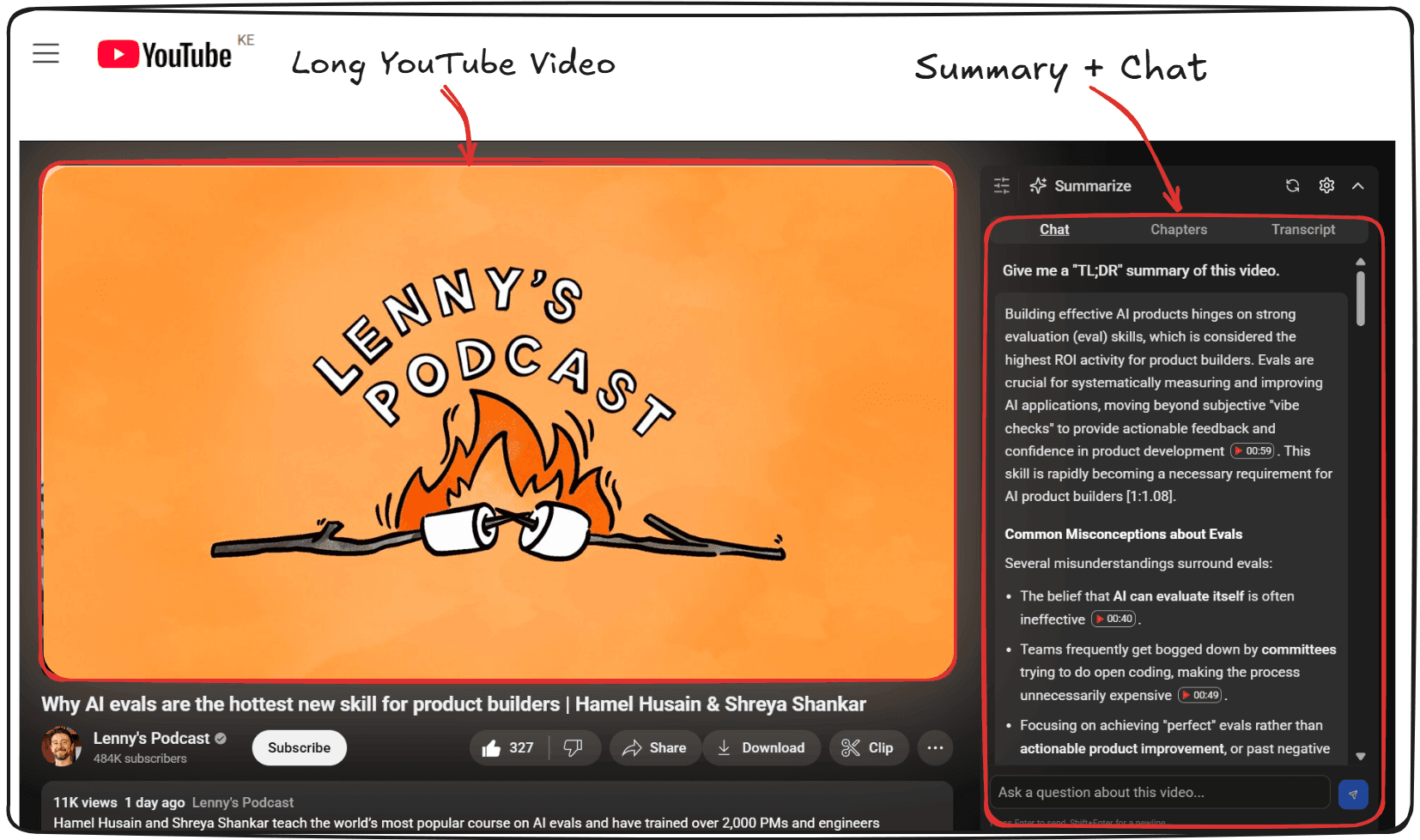 Unlimited Youtube Summaries